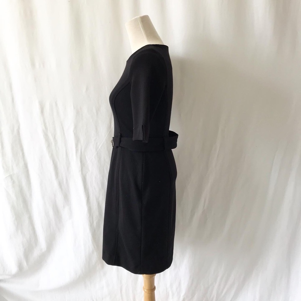 Banana Republic black belt bodycon dress size 00P - Picture 6 of 10